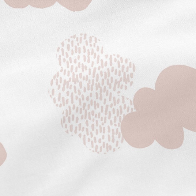 Kussen HappyFriday Basic Roze Wolken 60 x 40 cm