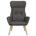 Chaise de relaxation Gris foncé Tissu