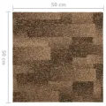 Carreaux de tapis de sol 20 pcs 5 m² Marron