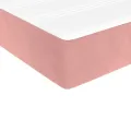 cadre de lit avec matelas Rose 90x190 cm Velours