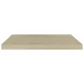 Étagères murales flottantes 4 pcs chêne 60x23,5x3,8 cm MDF