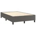 cadre de lit avec matelas Gris 120x200 cm Similicuir