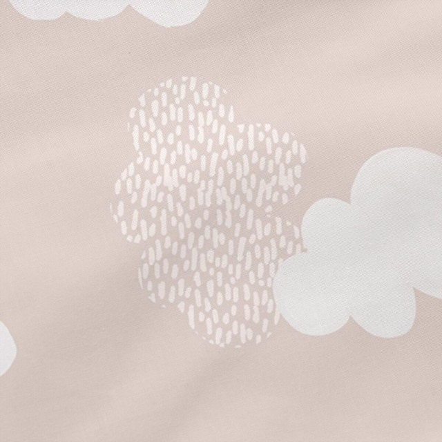 Federa HappyFriday Basic Kids Clouds Rosa 80 x 80 cm