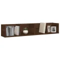 Étagère murale à CD Chêne marron 100x18x18 cm Bois d'ingénierie