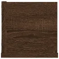 Étagère murale à CD Chêne marron 100x18x18 cm Bois d'ingénierie
