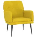 Fauteuil Jaune 62x79x79 cm Velours