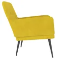 Fauteuil Jaune 62x79x79 cm Velours