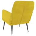 Fauteuil Jaune 62x79x79 cm Velours