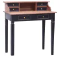 Bureau d'écriture et tiroirs 90x50x101 cm bois massif d'acajou