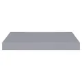 Étagères murales flottantes 2 pcs Gris 40x23x3,8 cm MDF