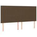 cadre de lit avec matelas Marron foncé 200x200 cm