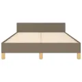 Cadre de lit sans matelas taupe 120x200 cm tissu