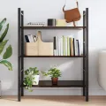 Étagère murale marron foncé 80x60x2 cm bois chêne massif traité