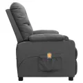 Fauteuil de massage Gris clair Tissu