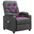Fauteuil de massage Gris clair Tissu