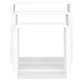 Étagères murales sous forme de cube 3 pcs Blanc MDF