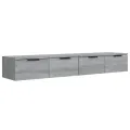 Armoires murales 2 pcs Sonoma gris 68x30x20cm Bois d'ingénierie