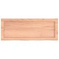 Étagère murale marron clair bois chêne massif traité