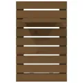 Étagères de chevet murales 2 pcs Marron miel Bois de pin massif
