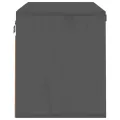 Armoire murale Gris 60x30x35 cm Bois de pin massif