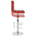 Tabouret de bar Rouge bordeaux Similicuir