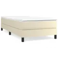Cadre de lit sans matelas crème 80x200 cm similicuir