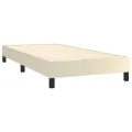 Cadre de lit sans matelas crème 80x200 cm similicuir