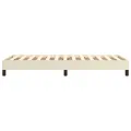 Cadre de lit sans matelas crème 80x200 cm similicuir