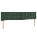 cadre de lit et matelas Vert foncé 200x200cm Velours