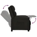 Fauteuil inclinable Noir Tissu