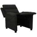 Fauteuil inclinable Noir Tissu