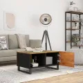 Table basse 80x50x40 cm Bois de récupération et d'ingénierie