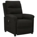 Fauteuil inclinable électrique Noir Tissu