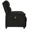 Fauteuil inclinable électrique Noir Tissu