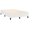 cadre de lit avec matelas Blanc 120x200cm Similicuir