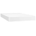 cadre de lit avec matelas Blanc 120x200cm Similicuir