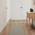 Tapis de couloir aspect sisal taupe 50x200 cm