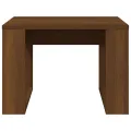Table d'appoint Chêne marron 50x50x35 cm Bois d'ingénierie