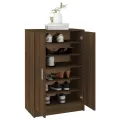 Meuble à chaussures Chêne marron 60x35x92 cm Bois d'ingénierie