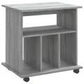 Armoire roulante Sonoma gris 60x45x60 cm Bois d'ingénierie