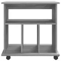 Armoire roulante Sonoma gris 60x45x60 cm Bois d'ingénierie