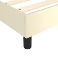 cadre de lit avec matelas Crème 100x200cm Similicuir