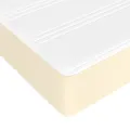 cadre de lit avec matelas Crème 100x200cm Similicuir