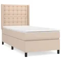 cadre de lit avec matelas Cappuccino 100x200 cm