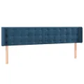 Tête de lit à LED Bleu foncé 183x16x78/88 cm Velours