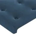 Tête de lit à LED Bleu foncé 147x16x78/88 cm Velours