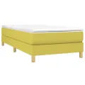 Cadre de lit sans matelas vert 100x200 cm tissu