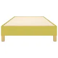 Cadre de lit sans matelas vert 100x200 cm tissu