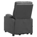 Fauteuil de massage inclinable Gris clair Tissu
