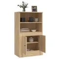 Buffet haut chêne sonoma 60x35,5x103,5 cm bois d'ingénierie
